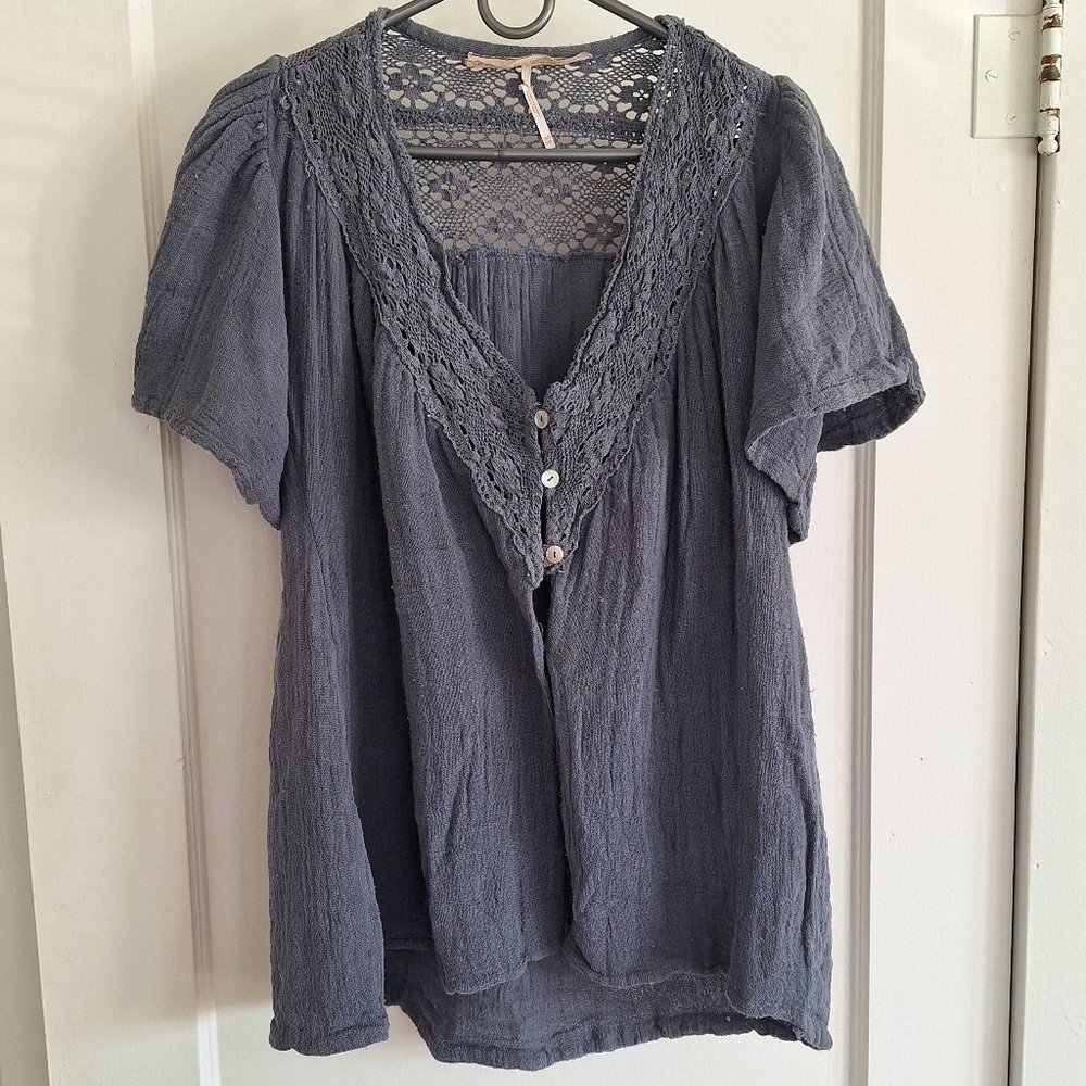 Jen's Pirate Booty Bodele Tunic S/XS gray *SEE DESCRIPTION